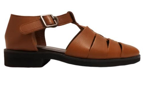 【KOBE DADA CAM-39 ブラウン】コンフォートバックルサンダル